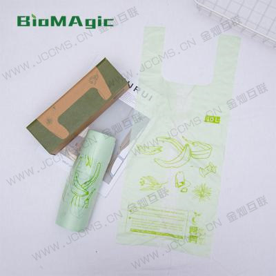 Biodegradable Compostable T-shirt bags on roll