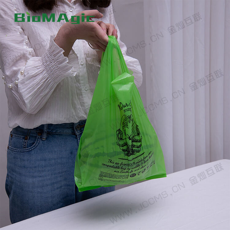 Biodegradable&compostable garment T-shirt Shopping Bag